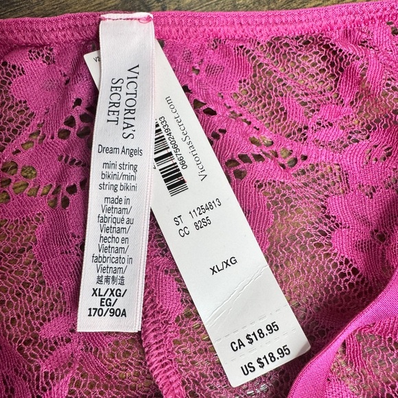 Victoria's Secret Dream Angels Mini String Bikini Pink - Picture 5 of 7